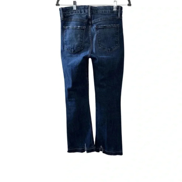 Frame Denim Dark Wash Le Crop Mini Boot Size 27 - Picture 4 of 9